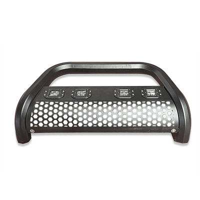 Paraurti anteriore in acciaio inossidabile per pickup Dongsui 4x4 con barra di protezione e luci a striscia per Hilux Ranger D-max