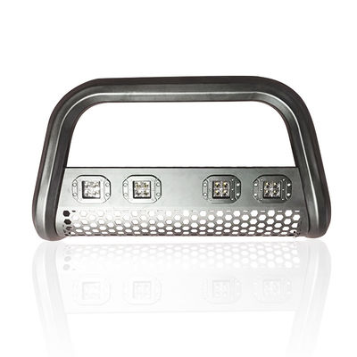 Paraurti anteriore in acciaio inossidabile per pickup Dongsui 4x4 con barra di protezione e luci a striscia per Hilux Ranger D-max