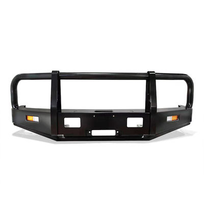 Bolt On Black Powder Coat Steel Bull Bar Con Spot Beam Light Bianco