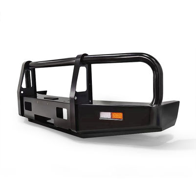 Bolt On Black Powder Coat Steel Bull Bar Con Spot Beam Light Bianco