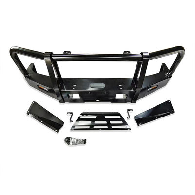 Bolt On Black Powder Coat Steel Bull Bar Con Spot Beam Light Bianco