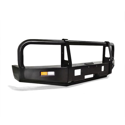 Bolt On Black Powder Coat Steel Bull Bar Con Spot Beam Light Bianco