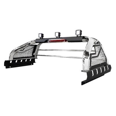 Roll bar sportivo personalizzato in acciaio inossidabile per fuoristrada, accessori per auto con luci a LED per Hilux Revo