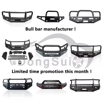 Dongsui Original Factory Solid Pickup Truck Front Bull Bar Bumper Deer Guards Per Toyota Hilux Vigo Revo Rocco Nissan NP300 Navara Isuzu Mitsubishi Volkswagen Ford F150 Raptor Ranger