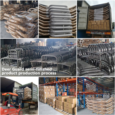 Fabbrica Dongsui Alta qualità Nuovo stile nordamericano Semi Truck Bumper Deer Guards For Freightliner Cascadia Volvo International Prostar Kenworth Peterbilt Mack Pinnacle