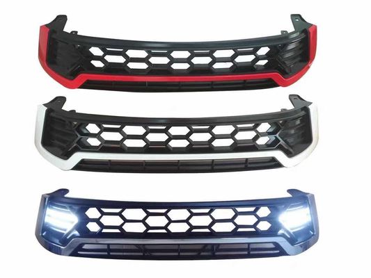 Griglia anteriore in bianco e nero della parte anteriore dell'automobile per Toyota Hilux Revo 2015 - 2017