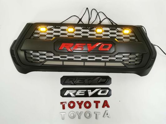 ABS Front Grill nero di plastica di Wholesale del produttore dell'OEM per Toyota Hilux Rocco Revo 2020 2021