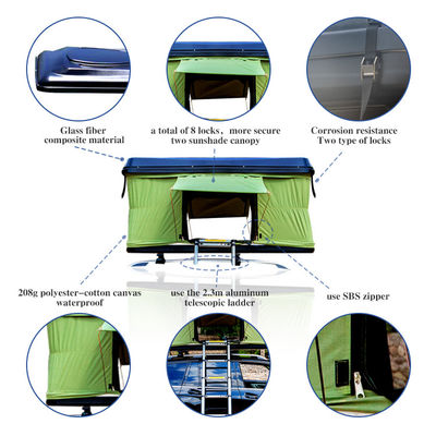 Tenda automatica di campeggio Hardshell del tetto dell'automobile della persona di Wholesale Aluminum Ladder 4 del produttore dell'OEM