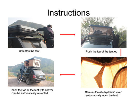 Tenda superiore del tetto del tetto duro del guscio duro 4x4 dell'ABS di Wholesale Universal Black del produttore dell'OEM per PRADO di Suv NISSAN TOYOTA