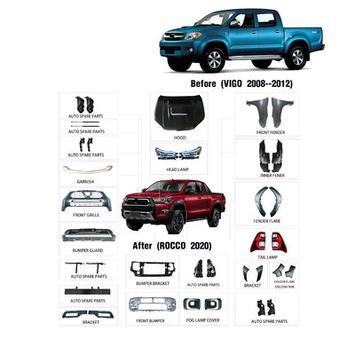 aggiornamento di Kit Front Rear Bumper For Toyota Hilux Vigo 08-12 della carrozzeria 4x4 a Rocco 2021