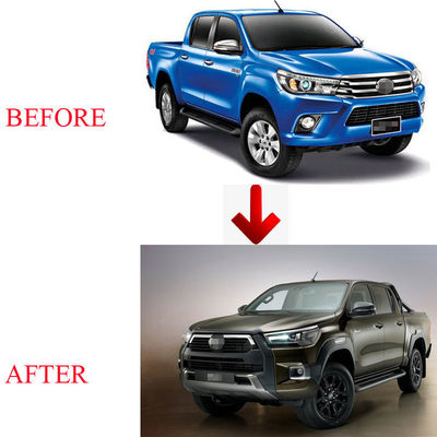 Corpo Kit Fender Flare Skid Plate Toyota Hilux Revo Rocco 2021 di ringiovanimento del viso