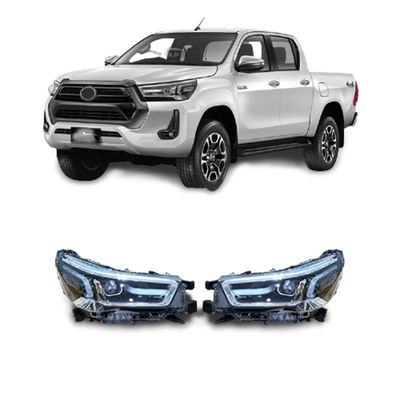 Luce di plastica dell'automobile del faro dell'ABS LED di Wholesale 4X4 del produttore per Toyota Hilux Revo Rocco 2020 2021