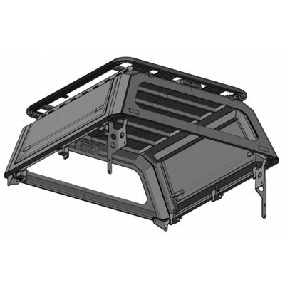 copertura dura d'acciaio del Tonneau del nero 4x4 per Toyota Hilux Ford Ranger F150 BT50 Dmax