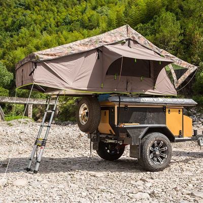 Tetto Shell Vehicle Roof Tent molle della tenda del lato dell'automobile di 4 persone