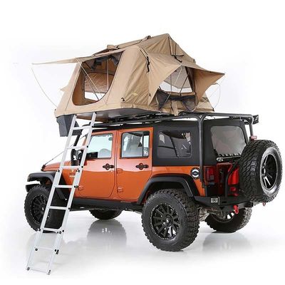 Tenda superiore di campeggio del tetto dell'automobile ritrattabile molle con il materasso di alluminio della scala