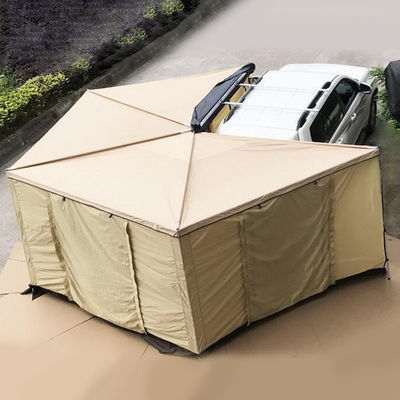 la tenda 4x4 Sunproof ritrattabile del tetto dell'automobile 420D impermeabilizza la tenda della famiglia della tenda da 270 gradi con la stanza del panno