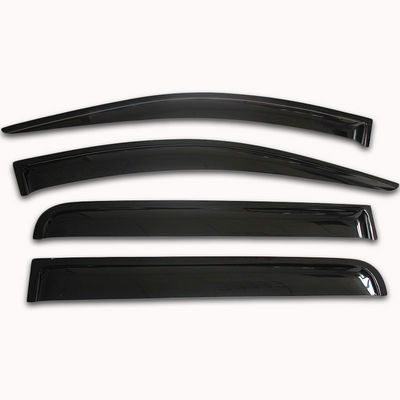 visiera di plastica della finestra della porta di Sun della pioggia dell'automobile del nero del piatto di scivolo del camion 4x4