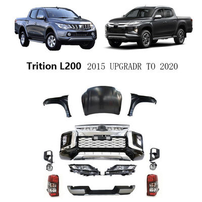 L'abitudine prende l'aggiornamento di Front Bumper Grill Facelift Body Kit For Mitsubishi Triton 2012-2019 dell'automobile a 2020