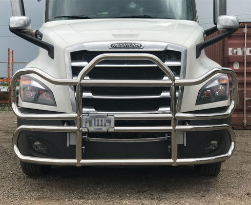 Fabbrica Dongsui Alta qualità Nuovo stile nordamericano Semi Truck Bumper Deer Guards For Freightliner Cascadia Volvo International Prostar Kenworth Peterbilt Mack Pinnacle